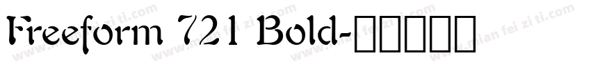 Freeform 721 Bold字体转换